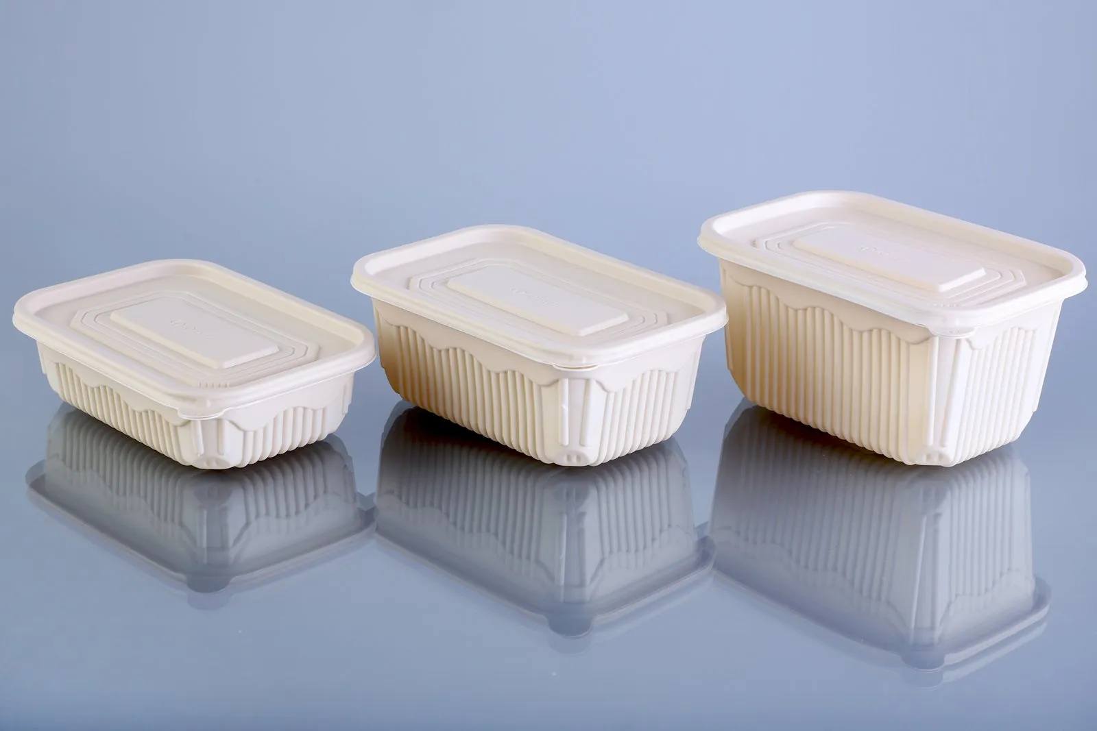 Oracle cornstarch tableware in natural cream finish