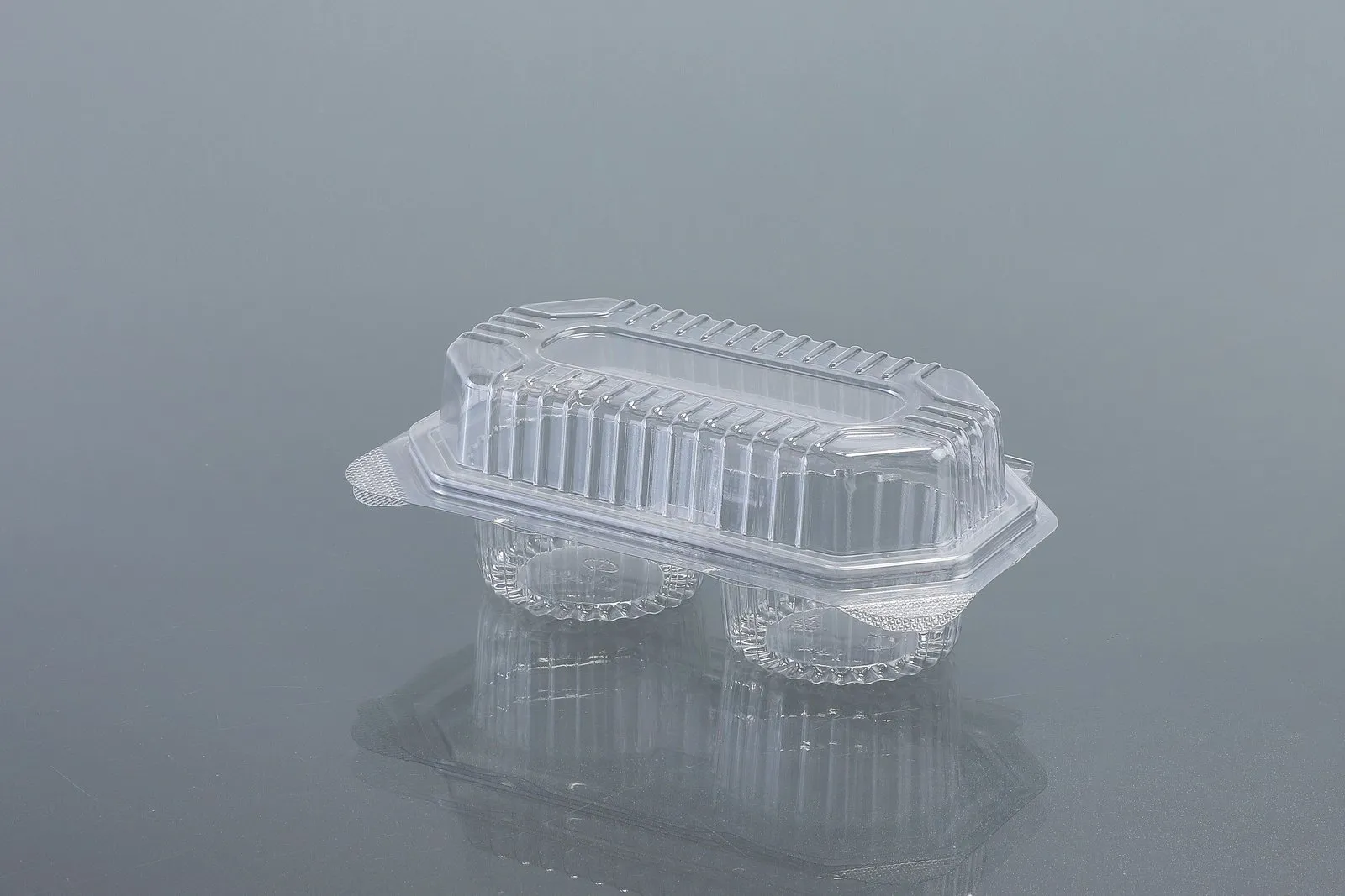 Clear Oracle PET bakery container