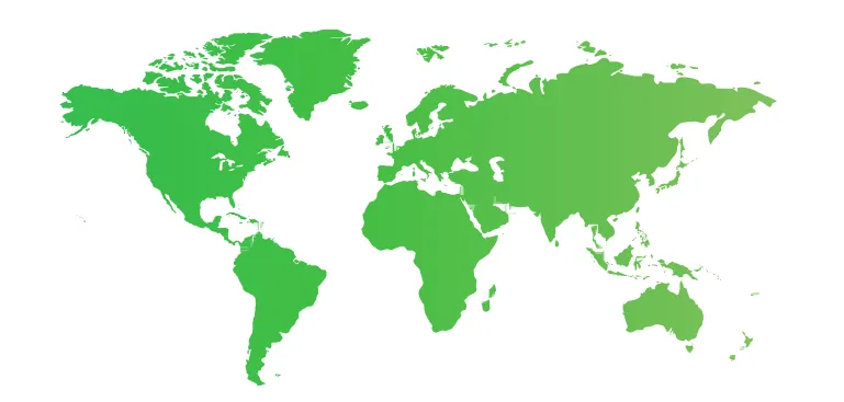 World map of Oracle Group's export reach, from India to 18 export markets